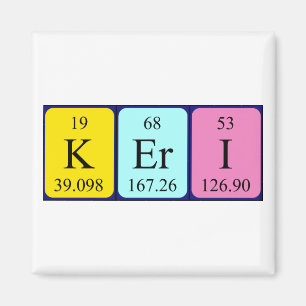 Keri periodic table name magnet