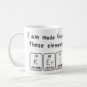 Keri periodic table name mug