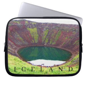 Kerid Crater view laptop case