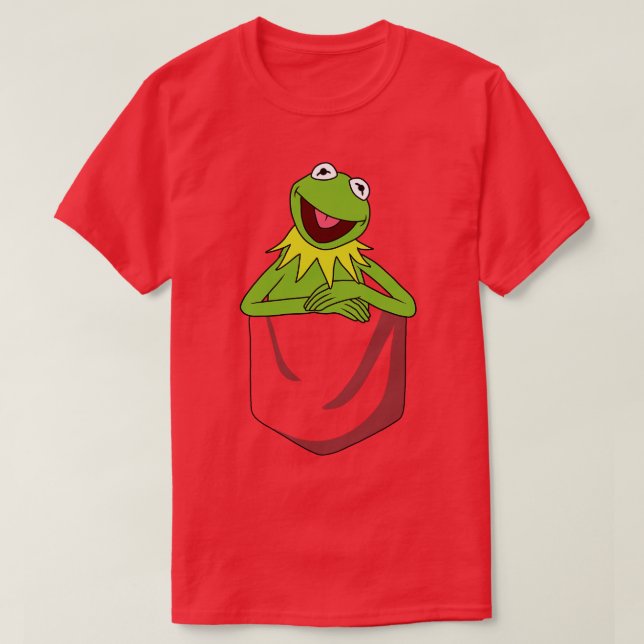 Kermit The Frog in Pocket T-Shirt (Design Front)