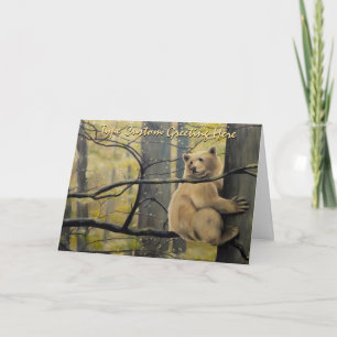 Kermode Bear Card Personalise Spirit Bear Art Card