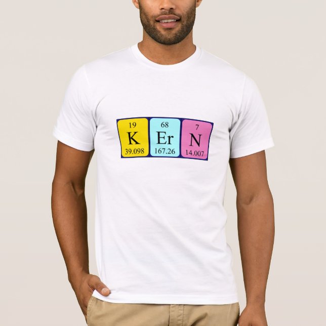 Kern periodic table name shirt (Front)