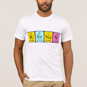 Kernan periodic table name shirt