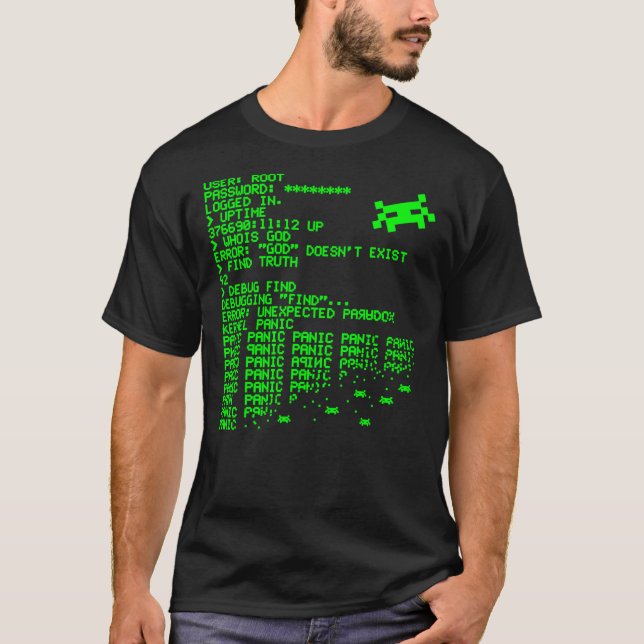 Kernel Panic! - green Essential T-Shirt (Front)