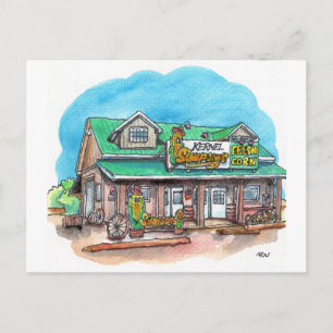 Kernel Simpson's Sweet Corn Postcard