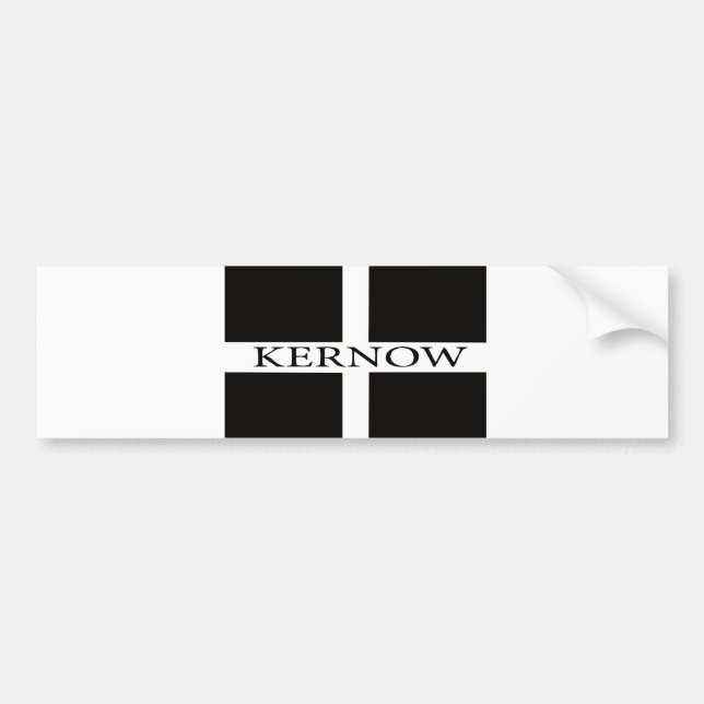 Kernow (Cornwall) flag Bumper Sticker (Front)