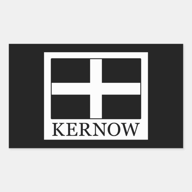 Kernow Rectangular Sticker (Front)