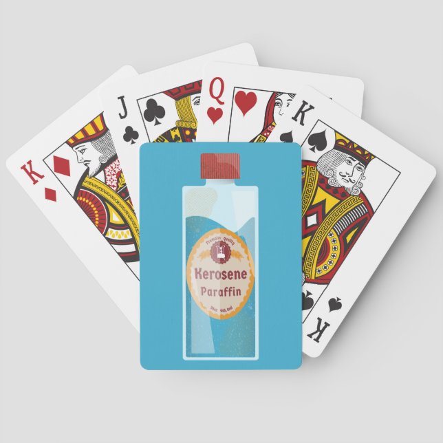 Kerosene Bottle Parffin Playing Cards (Back)