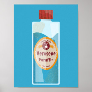 Kerosene Bottle Parffin Poster