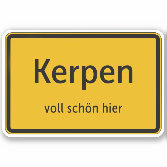 Kerpen Sticker auto sticker (Front)