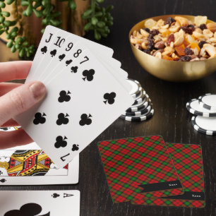 Kerr Clain Tartan Plaid Pattern Playing Cards
