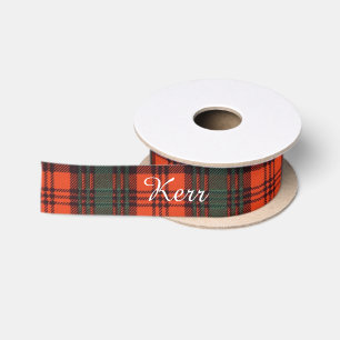 Kerr clan Plaid Scottish tartan Satin Ribbon