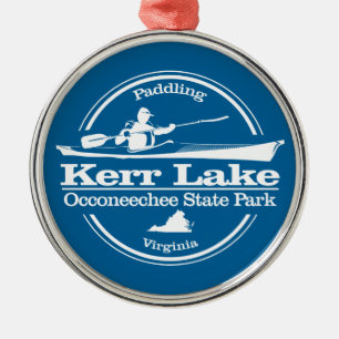 Kerr Lake (SK) Metal Ornament