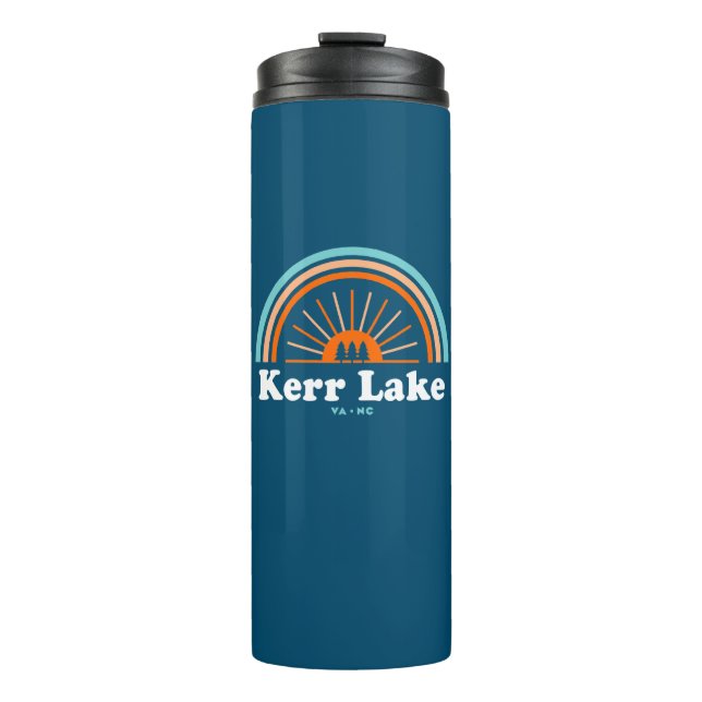 Kerr Lake Virginia North Carolina Rainbow Thermal Tumbler (Front)