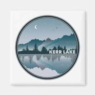 Kerr Lake Virginia North Carolina Reflection Magnet