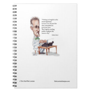 Kerr/London James Joyce & English Is Torture Quote Notebook