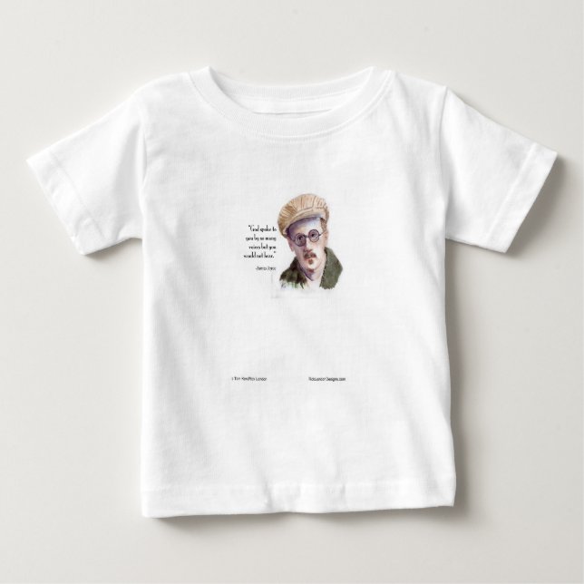 Kerr/London James Joyce & "God Spoke" Quote Baby T-Shirt (Front)