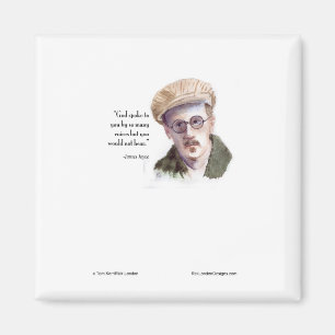 Kerr/London James Joyce & "God Spoke" Quote Magnet