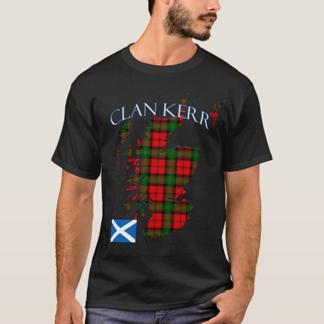 Kerr Scottish Clan Tartan Scotland T-Shirt (Front)
