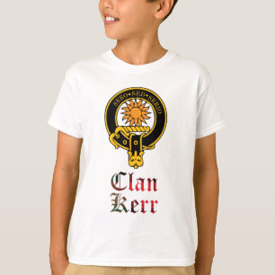 Kerr scottish crest and tartan clan name T-Shirt