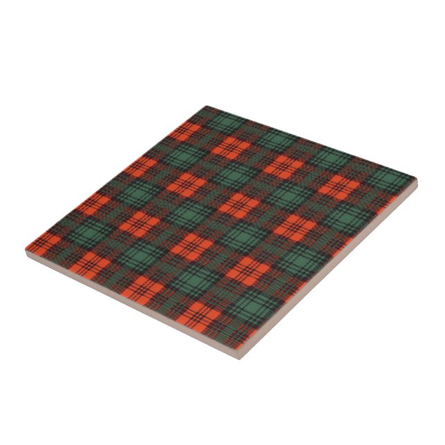 Kerr Scottish Tartan Ceramic Tile (Side)
