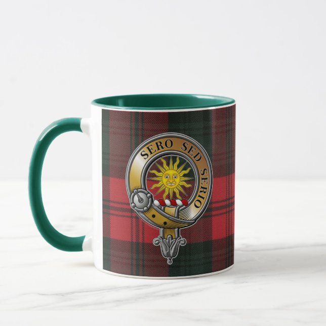 Kerr Tartan & Badge Mug (Left)