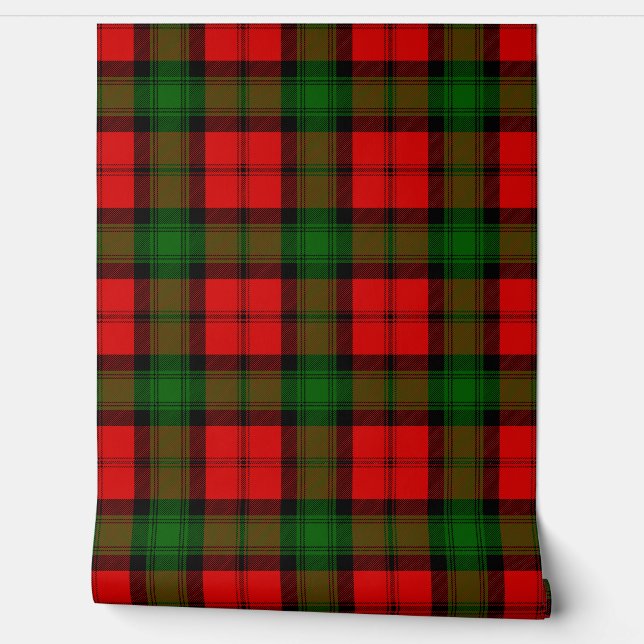 Kerr Tartan Plaid Scottish Clan Wallpaper (Unrolling)