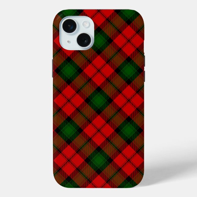 Kerr tartan red green plaid Case-Mate iPhone case (Back)