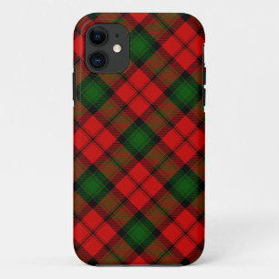 Kerr tartan red green plaid iPhone 11 case