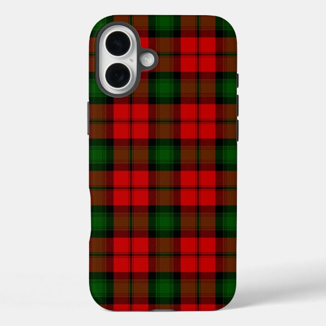 Kerr tartan red green plaid Case-Mate iPhone case (Back)
