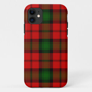 Kerr tartan red green plaid iPhone 11 case