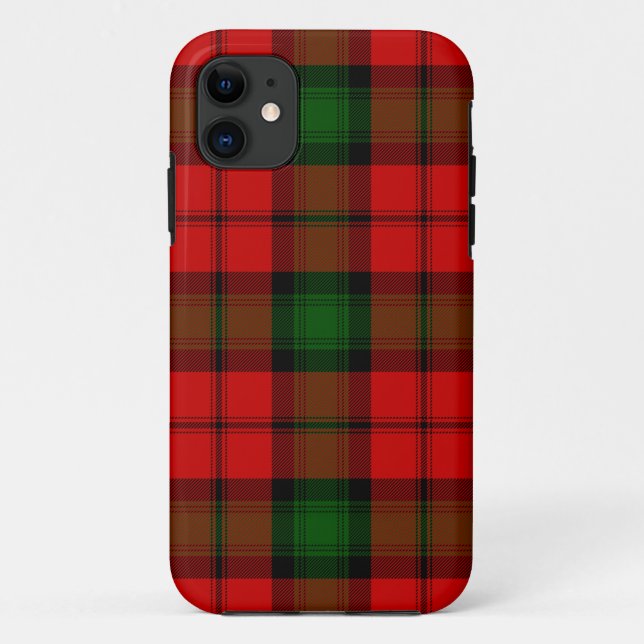Kerr tartan red green plaid Case-Mate iPhone case (Back)