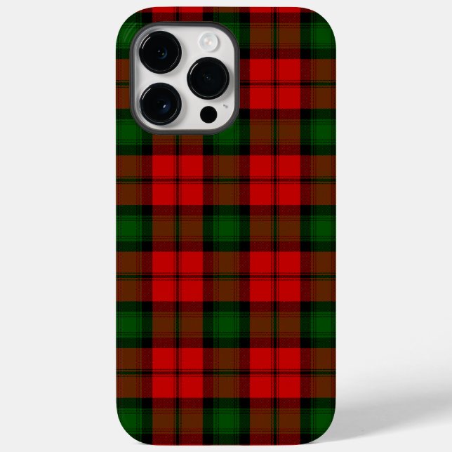 Kerr tartan red green plaid Case-Mate iPhone case (Back)
