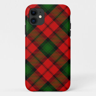 Kerr tartan red green plaid iPhone 11 case