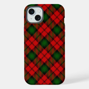Kerr tartan red green plaid iPhone 15 plus case