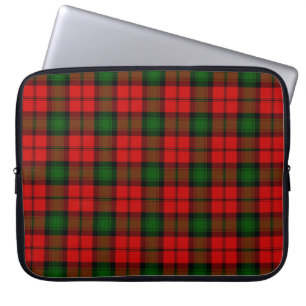 Kerr tartan red green plaid laptop sleeve