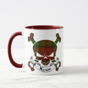 Kerr Tartan Skull Mug