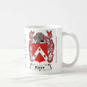 Kerr, the origin, meaning and the crest coffee mug