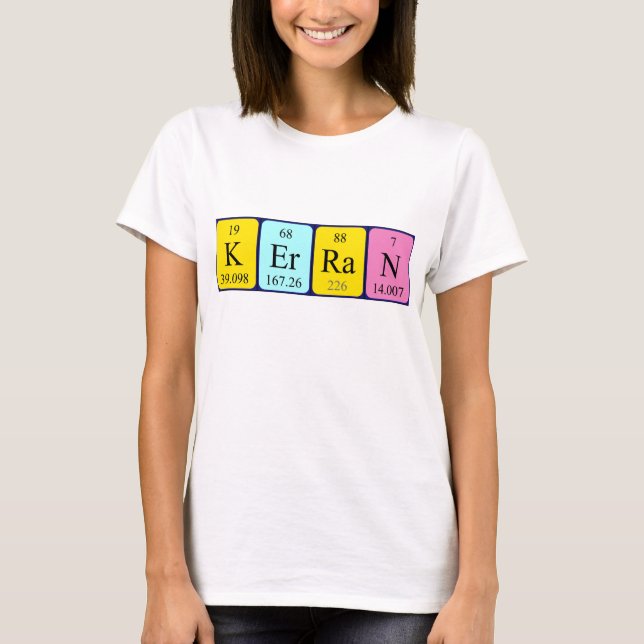 Kerran periodic table name shirt (Front)