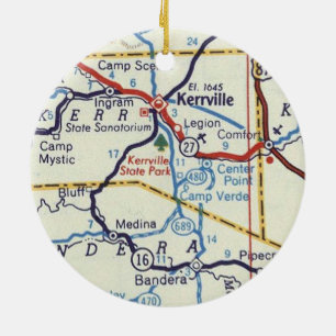 Kerrville Texas Christmas Ornament