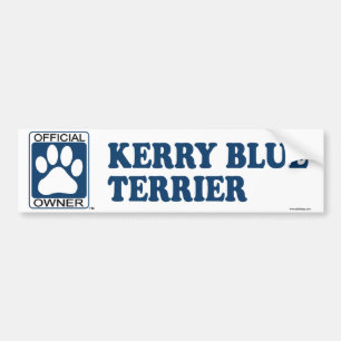 Kerry Blue Terrier Blue Bumper Sticker
