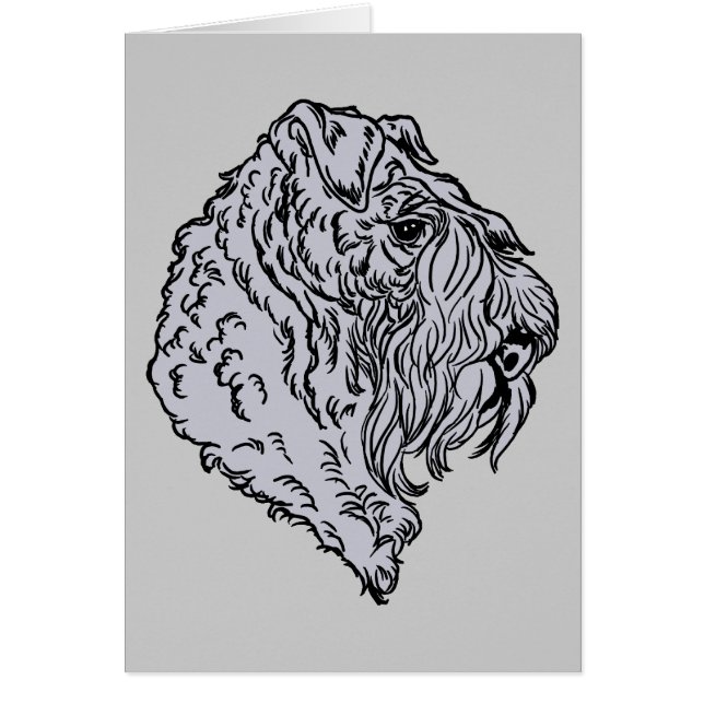 Kerry Blue Terrier Bust (Front)