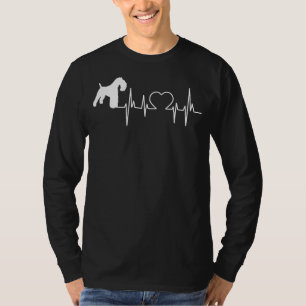 Kerry Blue Terrier Dog Heartbeat T-Shirt