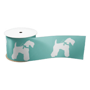 Kerry Blue Terrier Dog Puppy Satin Ribbon