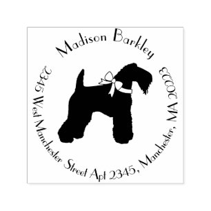 Kerry Blue Terrier Dog Puppy Self-inking Stamp