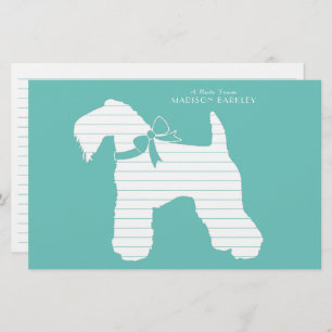 Kerry Blue Terrier Dog Puppy Stationery