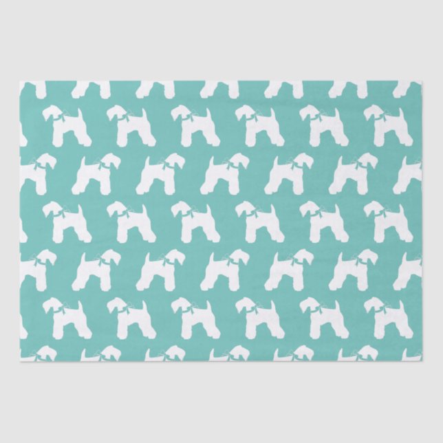 Kerry Blue Terrier Dog Puppy Tissue Paper (Front)