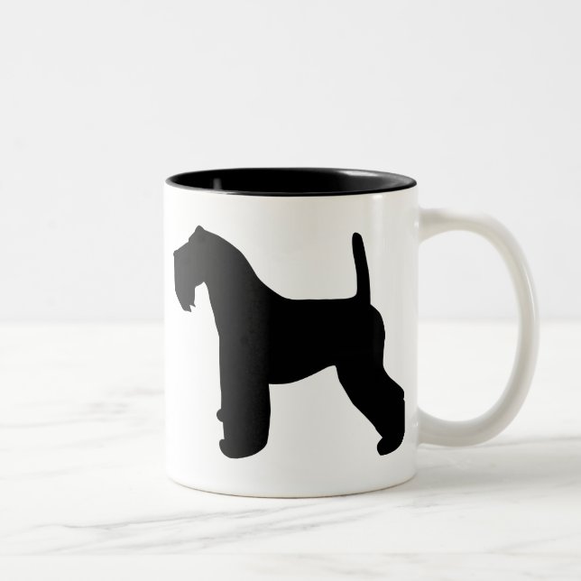 Kerry Blue Terrier Gear Two-Tone Coffee Mug (Right)
