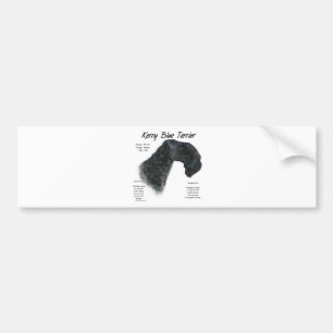 Kerry Blue Terrier History Design Bumper Sticker