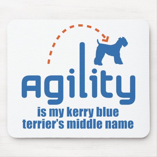 Kerry Blue Terrier Mouse Pad (Front)